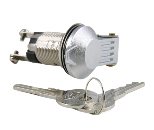 Chrome Keyed Switch with Cover On/Off