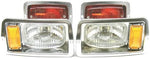 Club Car DS Halogen Chrome Headlight Taillight Small Light Kit 1982-2024