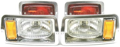 Chrome Light Kit Headlights Taillights for Club Car DS 1982-1992