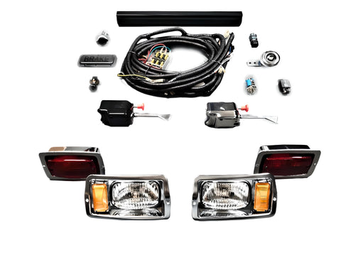 Halogen Chrome Headlights Taillights Street Legal Kit for Club Car DS 1982-1992