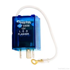 LED Light 3 Prong Flasher with Ground Wire